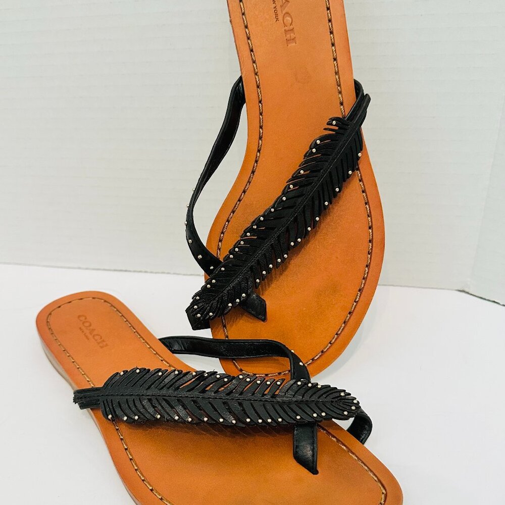Coach Black Sandals - Size 6 - Great Condition